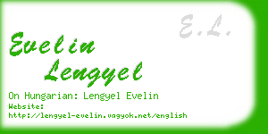 evelin lengyel business card